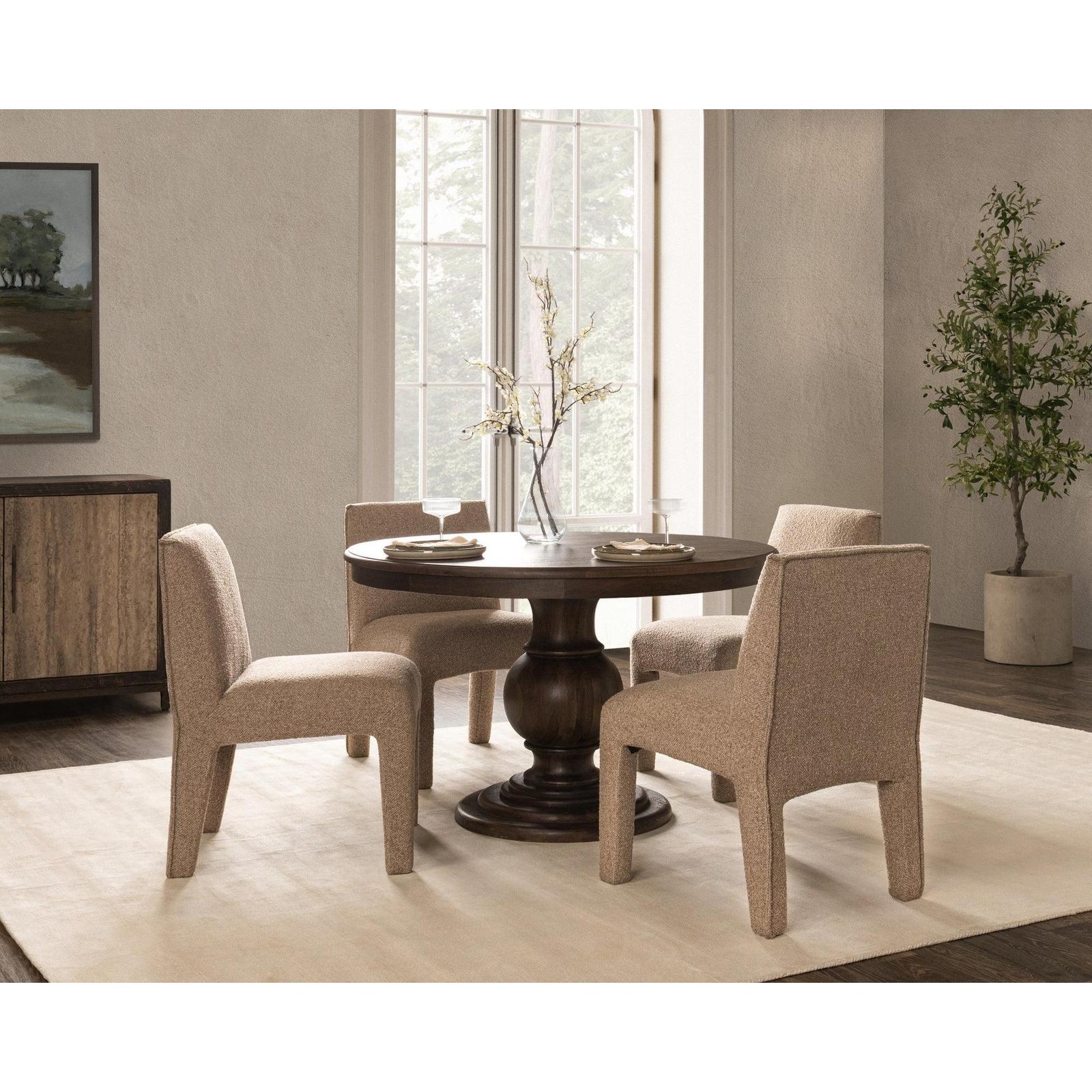 Classic Home Brookside Solid Wood Round Dining Table