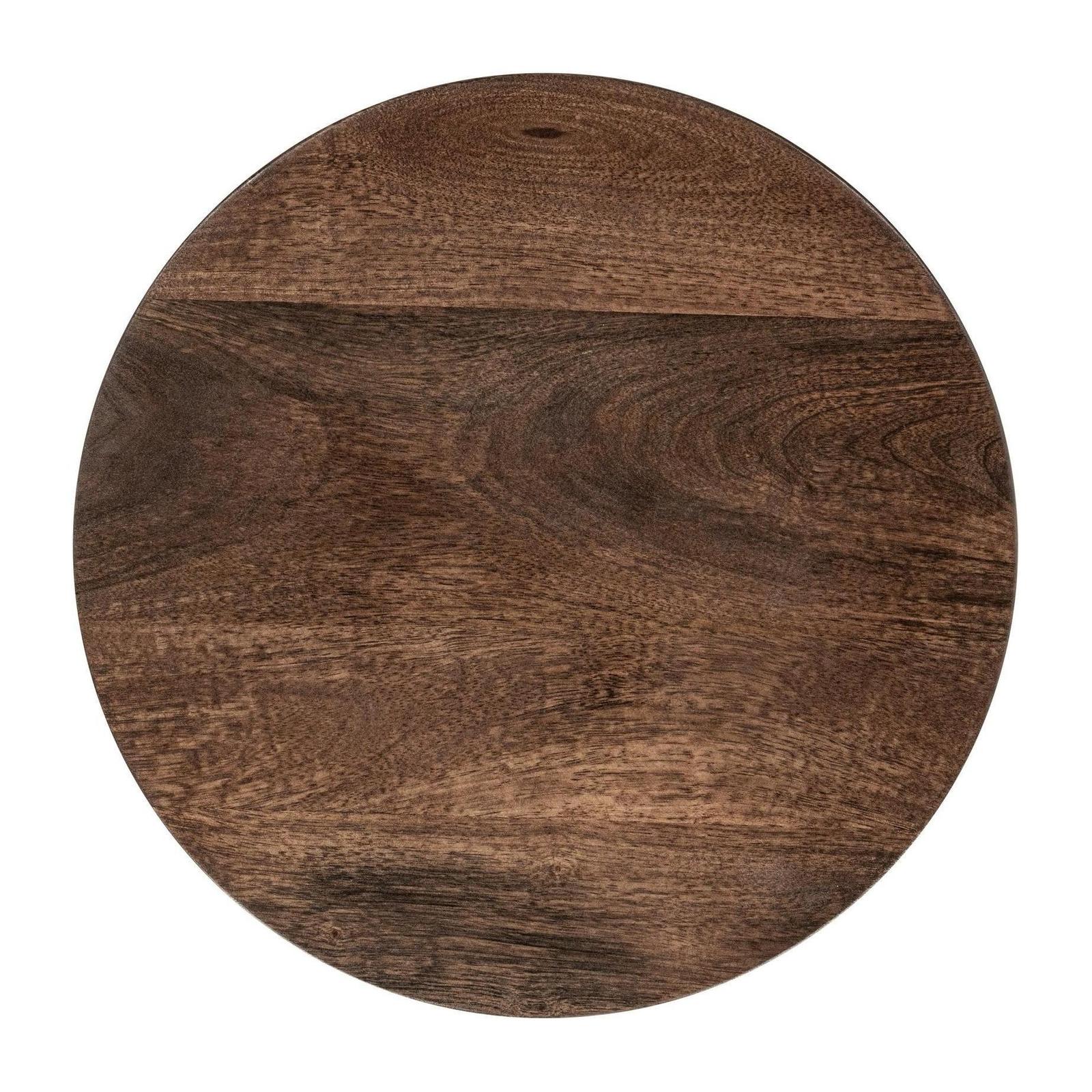Classic Home Andra Leather Round Accent Table