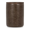 Classic Home Andra Leather Round Accent Table
