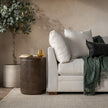 Classic Home Andra Leather Round Accent Table