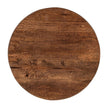 Classic Home Andra Leather Round Accent Table