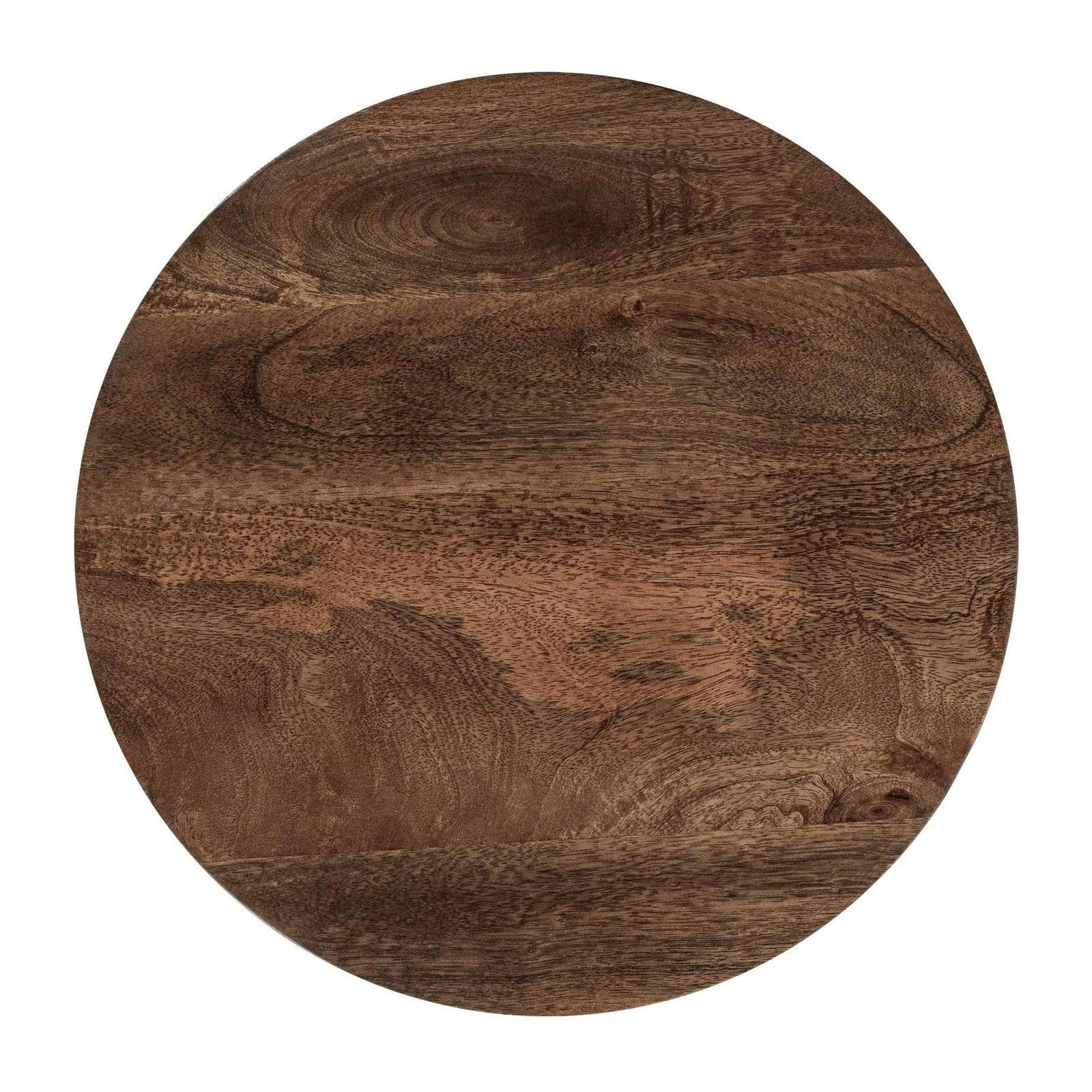 Classic Home Andra Leather Round Accent Table