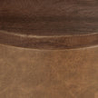 Classic Home Andra Leather Round Accent Table