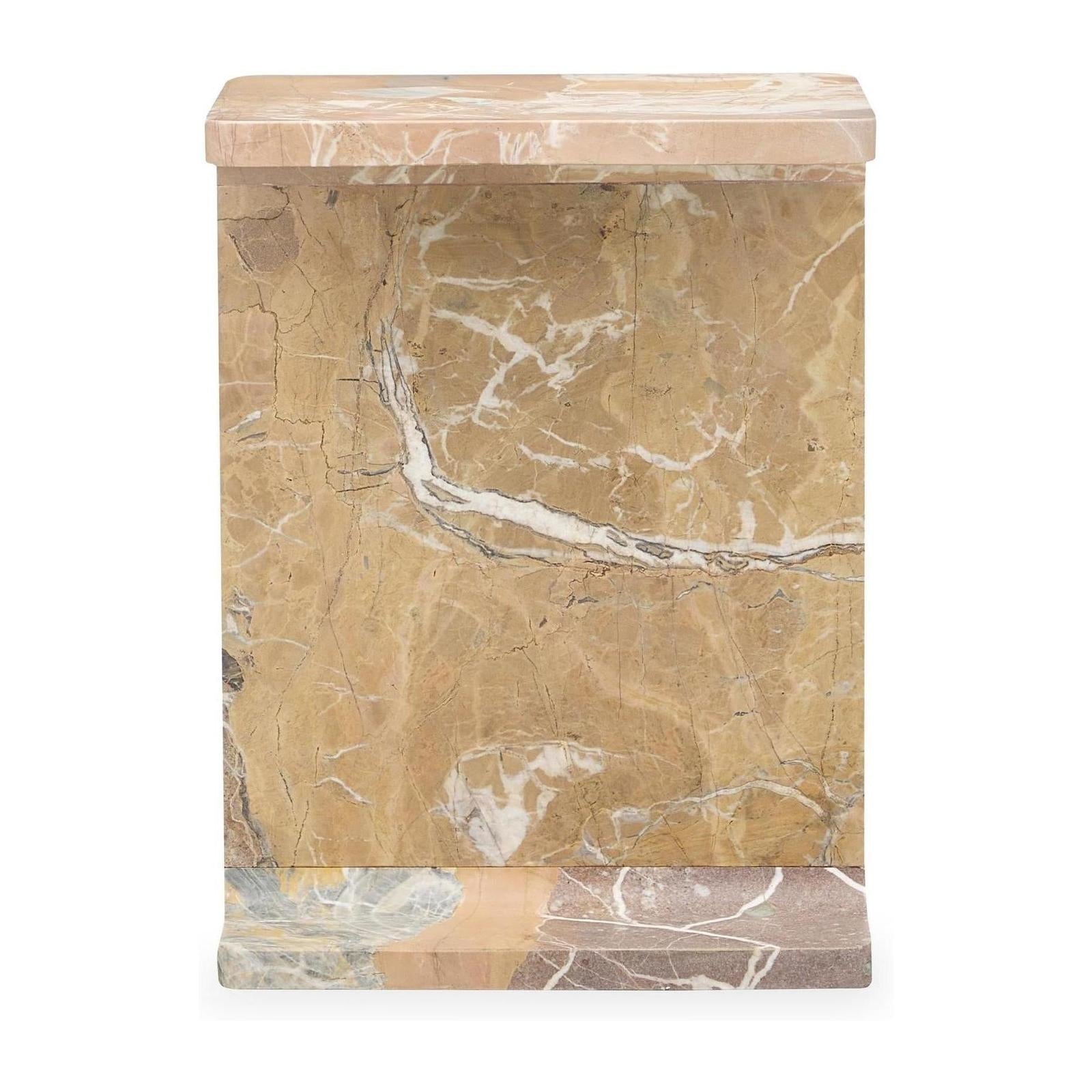 Classic Home Delaney Marble Rectangle Accent Table