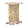 Classic Home Delaney Marble Rectangle Accent Table