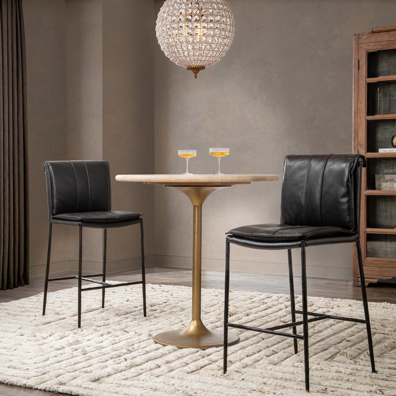 Classic Home Malani Travertine Gathering Table LTS