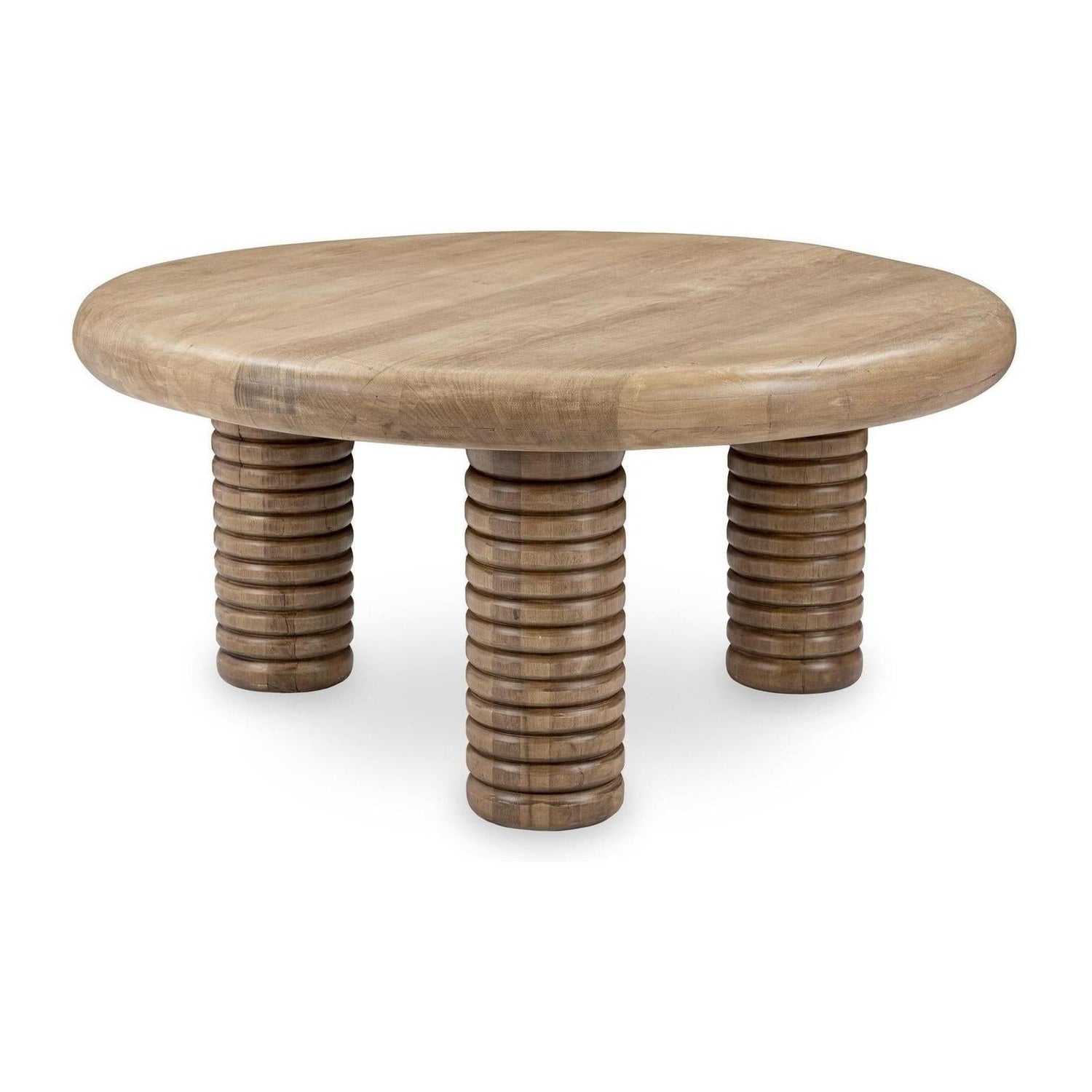 Classic Home Ilaria Reclaimed Wood Round Coffee Table