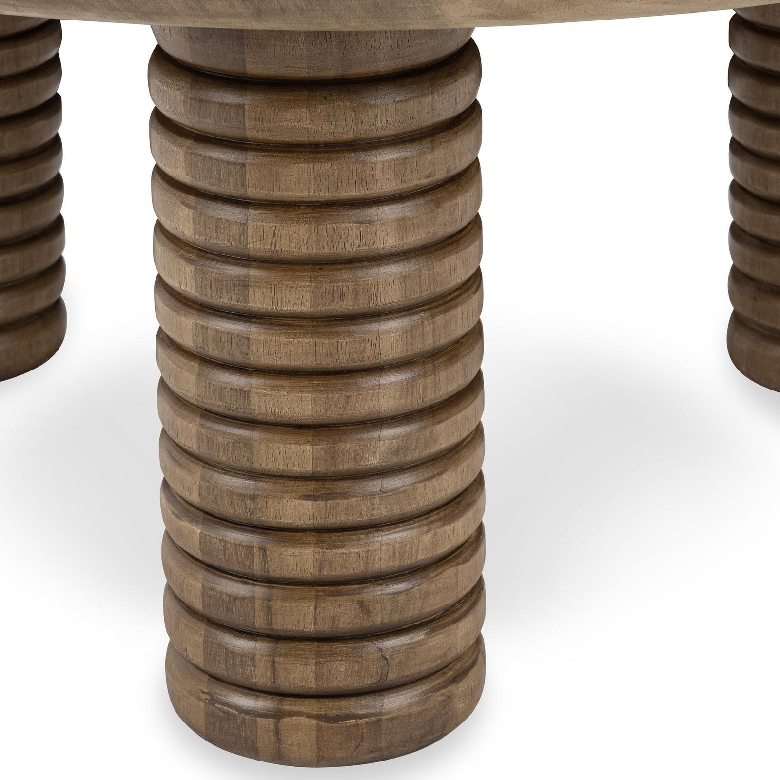 Classic Home Ilaria Reclaimed Wood Round Coffee Table