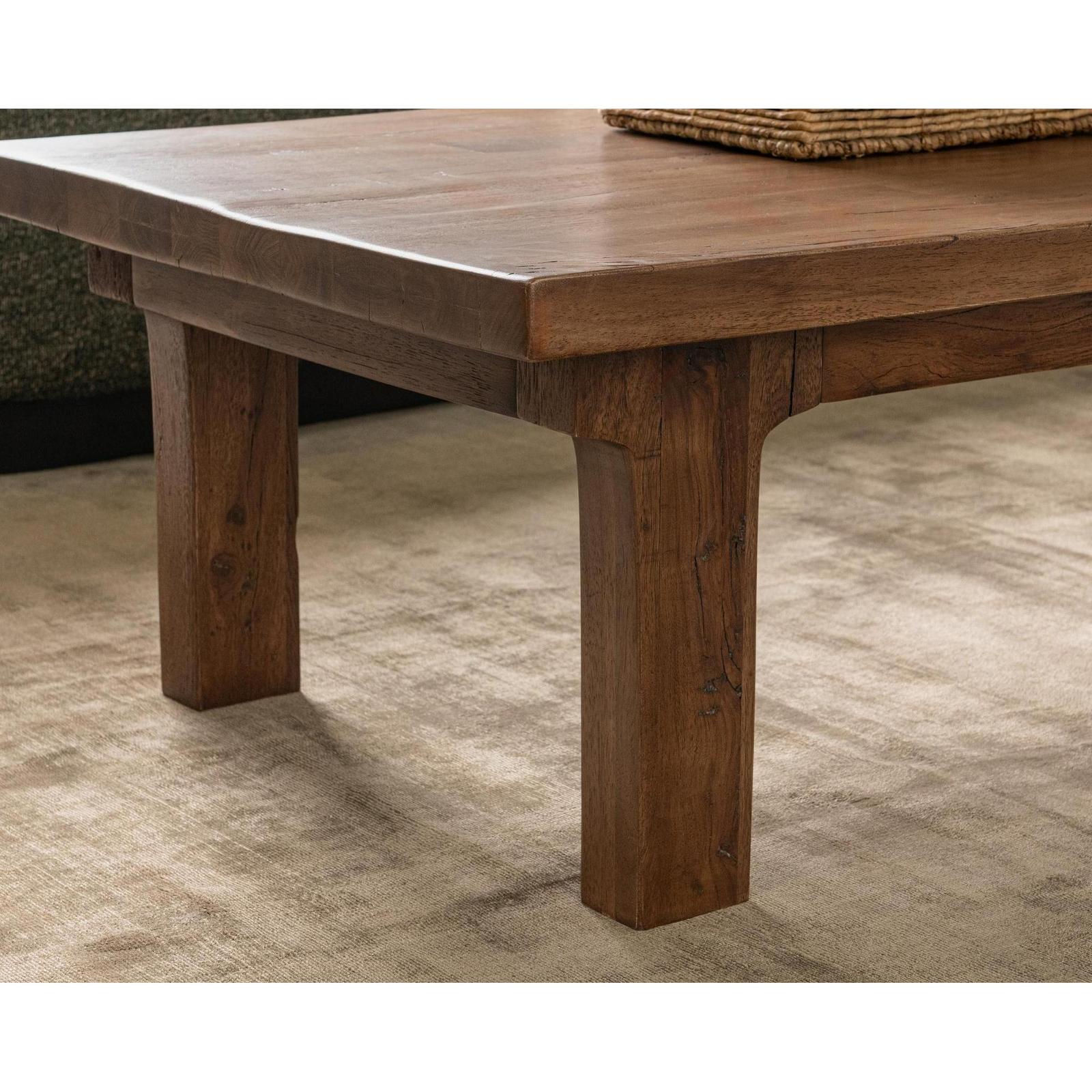 Classic Home Carmel Reclaimed Wood Rectangle Coffee Table
