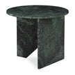 Classic Home Briley Marble Round Accent Table Large