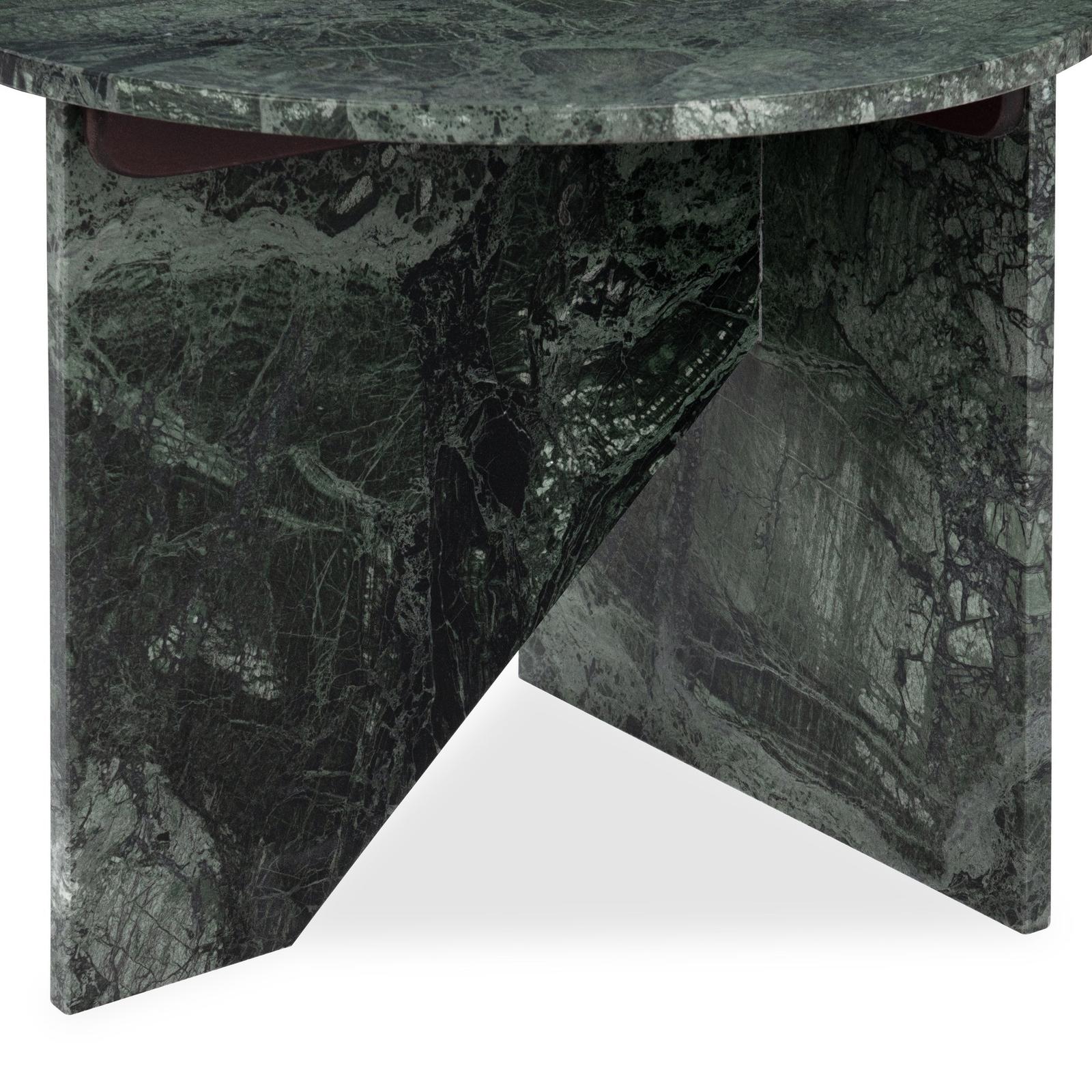 Classic Home Briley Marble Round Accent Table Large