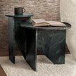 Classic Home Briley Marble Round Accent Table Large