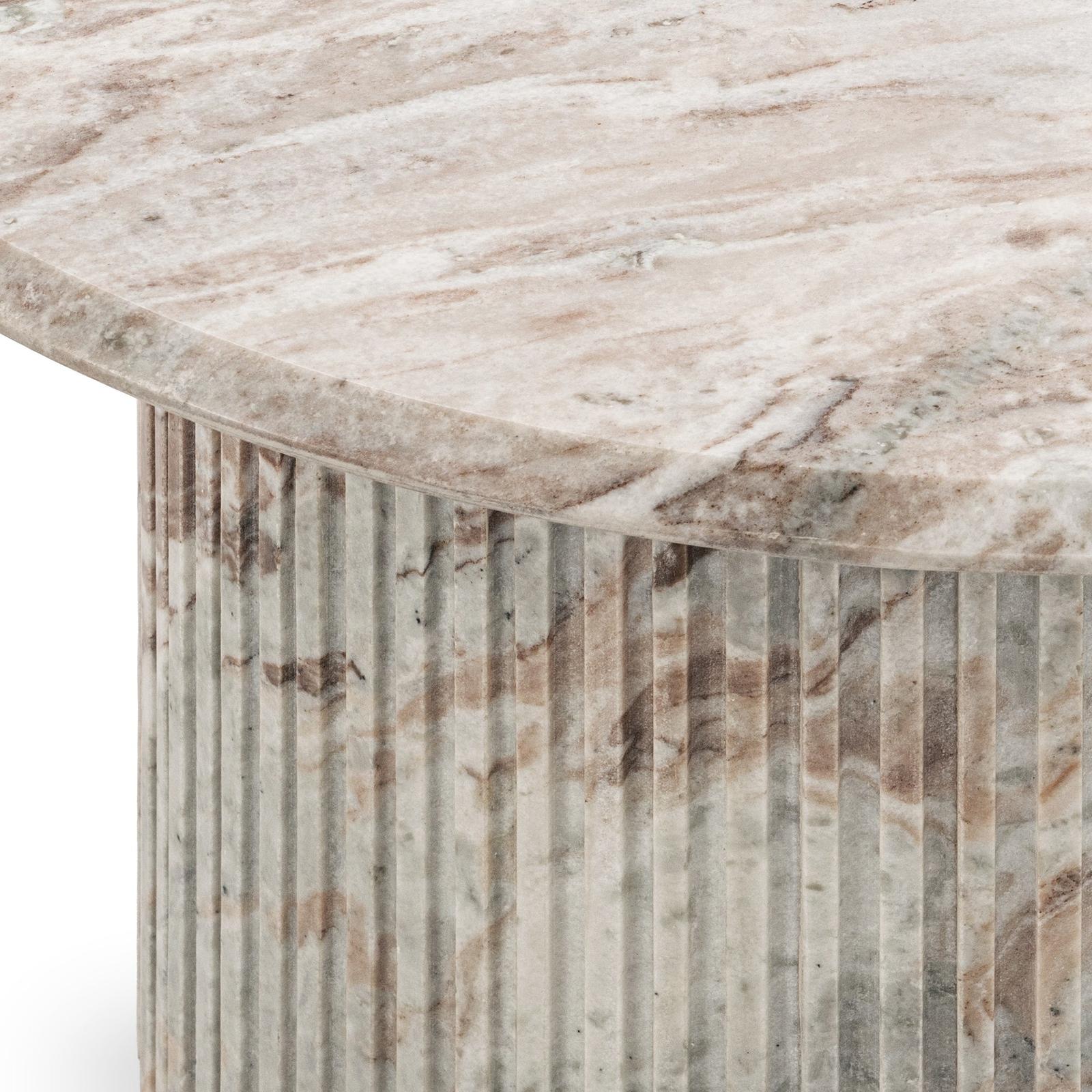 Classic Home Nordens Marble Round Coffee Table