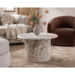 Classic Home Nordens Marble Round Coffee Table
