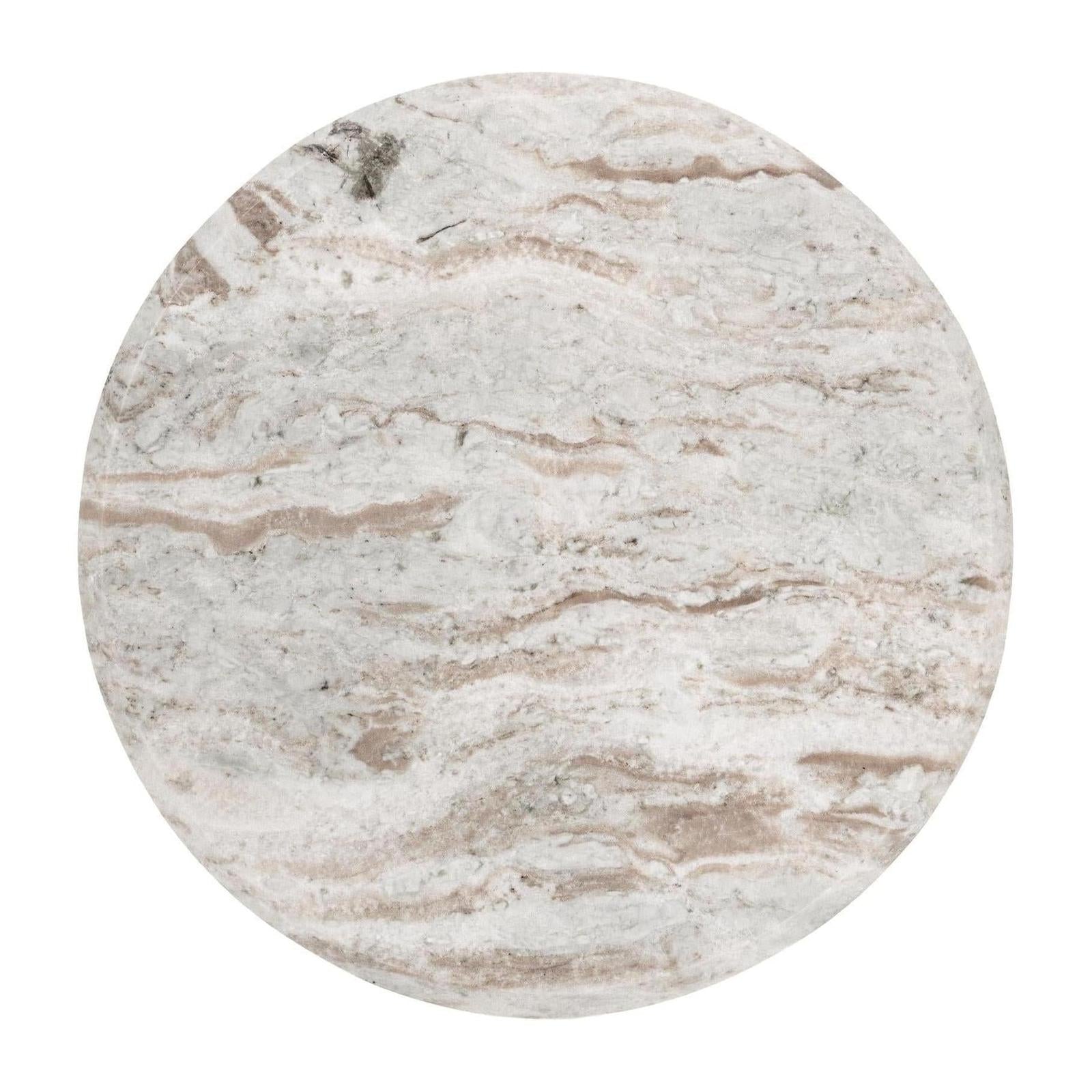 Classic Home Nordens Marble Round End Table