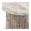 Classic Home Nordens Marble Round End Table
