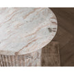 Classic Home Nordens Marble Round End Table