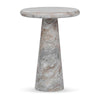 Classic Home Huxley Marble Round Accent Table