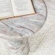 Classic Home Huxley Marble Round Accent Table
