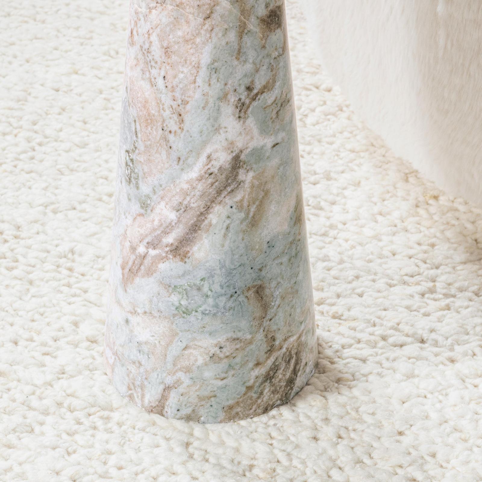Classic Home Huxley Marble Round Accent Table