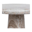 Classic Home Huxley Marble Round Accent Table