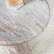 Classic Home Huxley Marble Round Accent Table