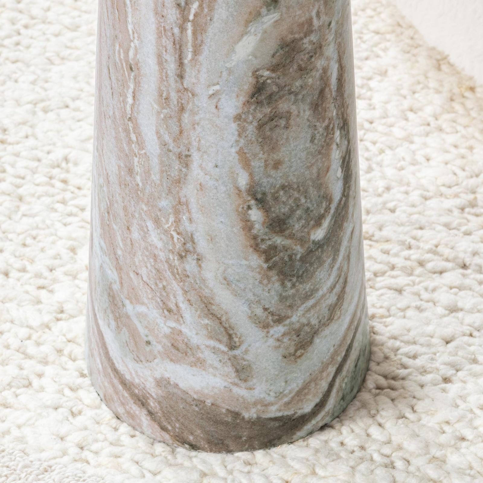 Classic Home Huxley Marble Round Accent Table