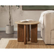 Classic Home Idella Travertine Round End Table