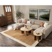 Classic Home Idella Travertine Round End Table