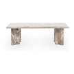 Classic Home Bowman Marble Rectangular Coffee Table