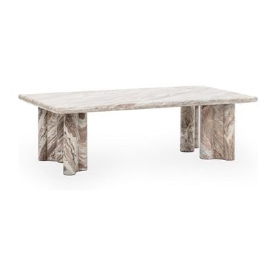 Classic Home Bowman Marble Rectangular Coffee Table