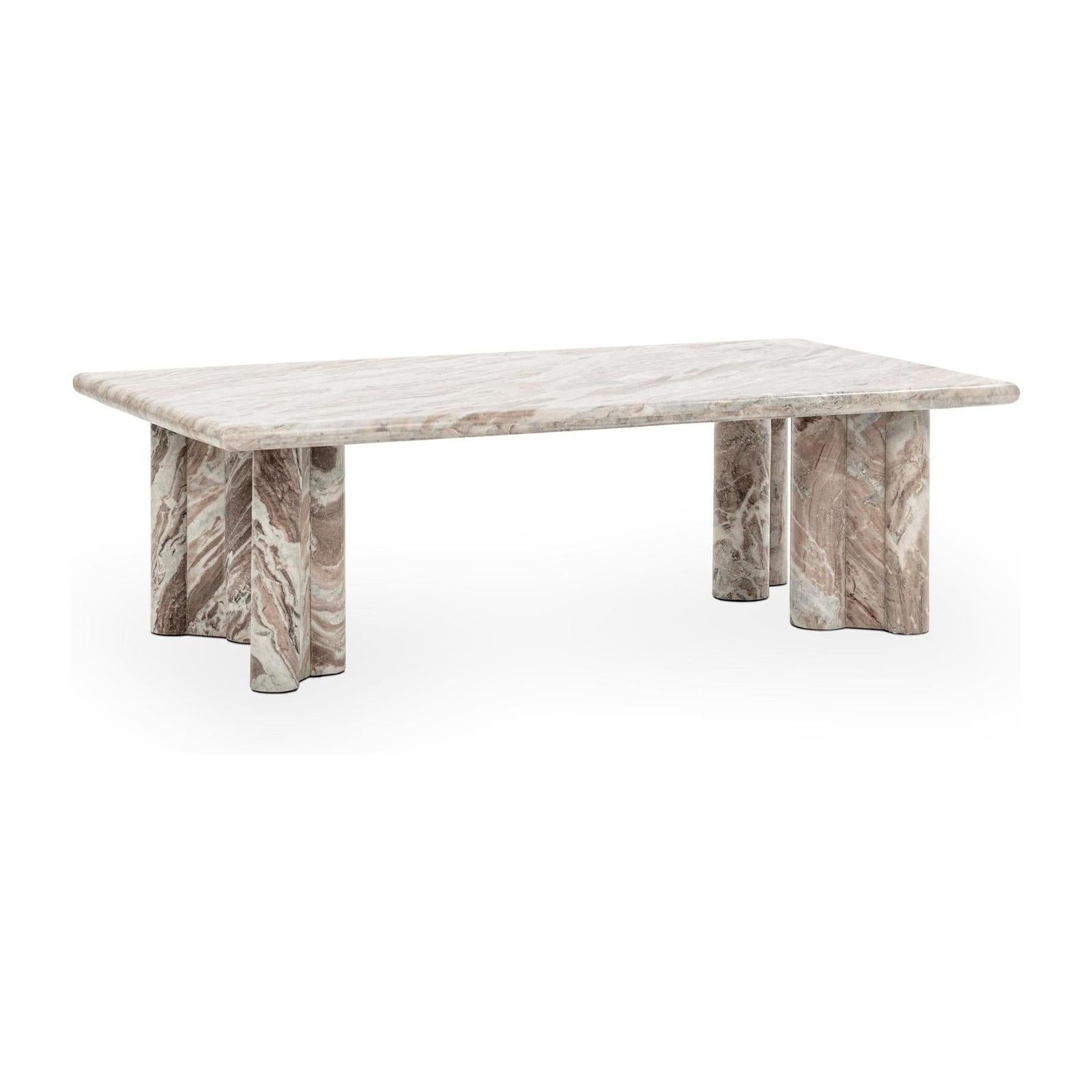Classic Home Bowman Marble Rectangular Coffee Table