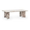 Classic Home Bowman Marble Rectangular Coffee Table