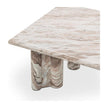 Classic Home Bowman Marble Rectangular Coffee Table