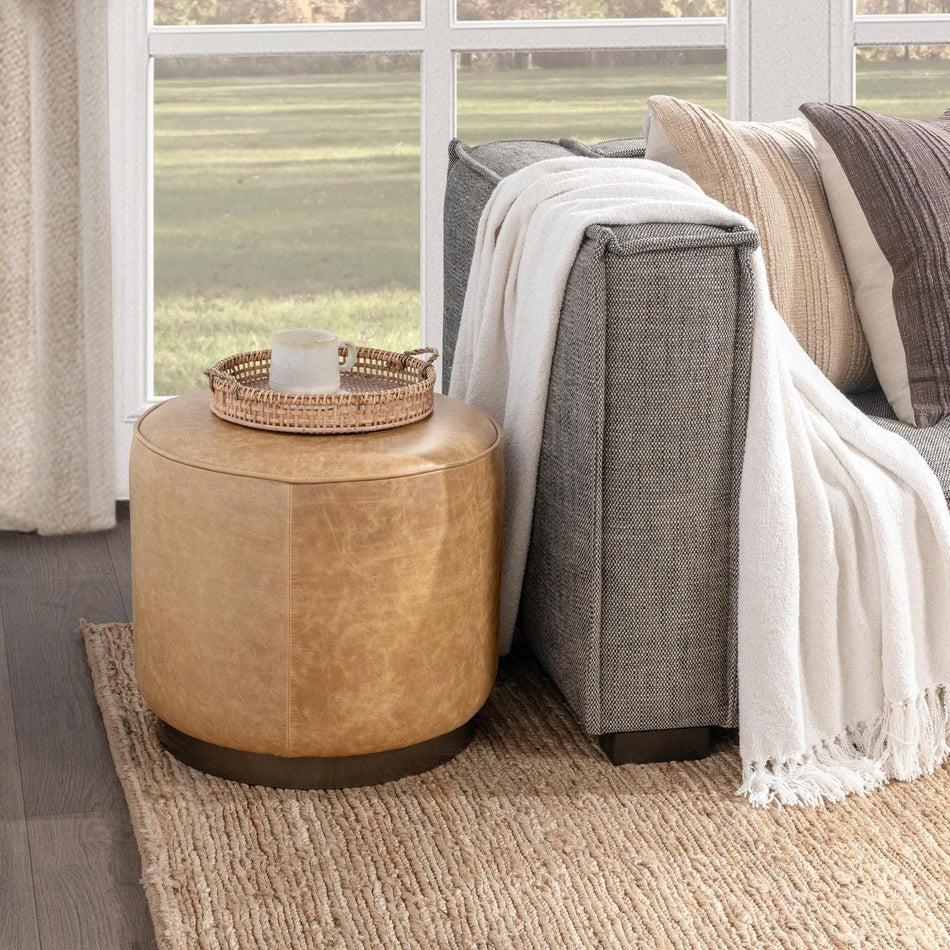 Classic Home Clair Round Accent Stool