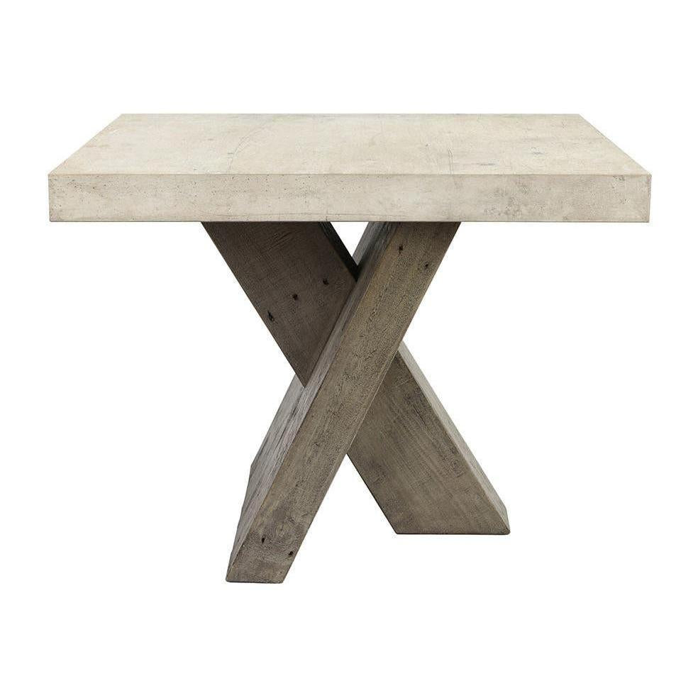 Classic Home Durant Solid Wood Rectangle End Table