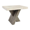 Classic Home Durant Solid Wood Rectangle End Table