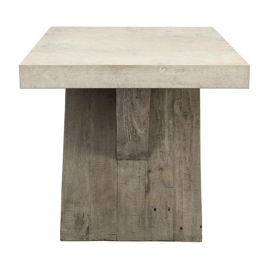 Classic Home Durant Solid Wood Rectangle End Table