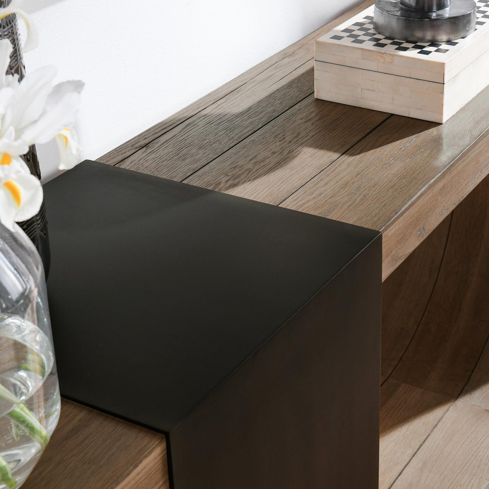 Classic Home Danica Solid Wood Rectangle Console Table