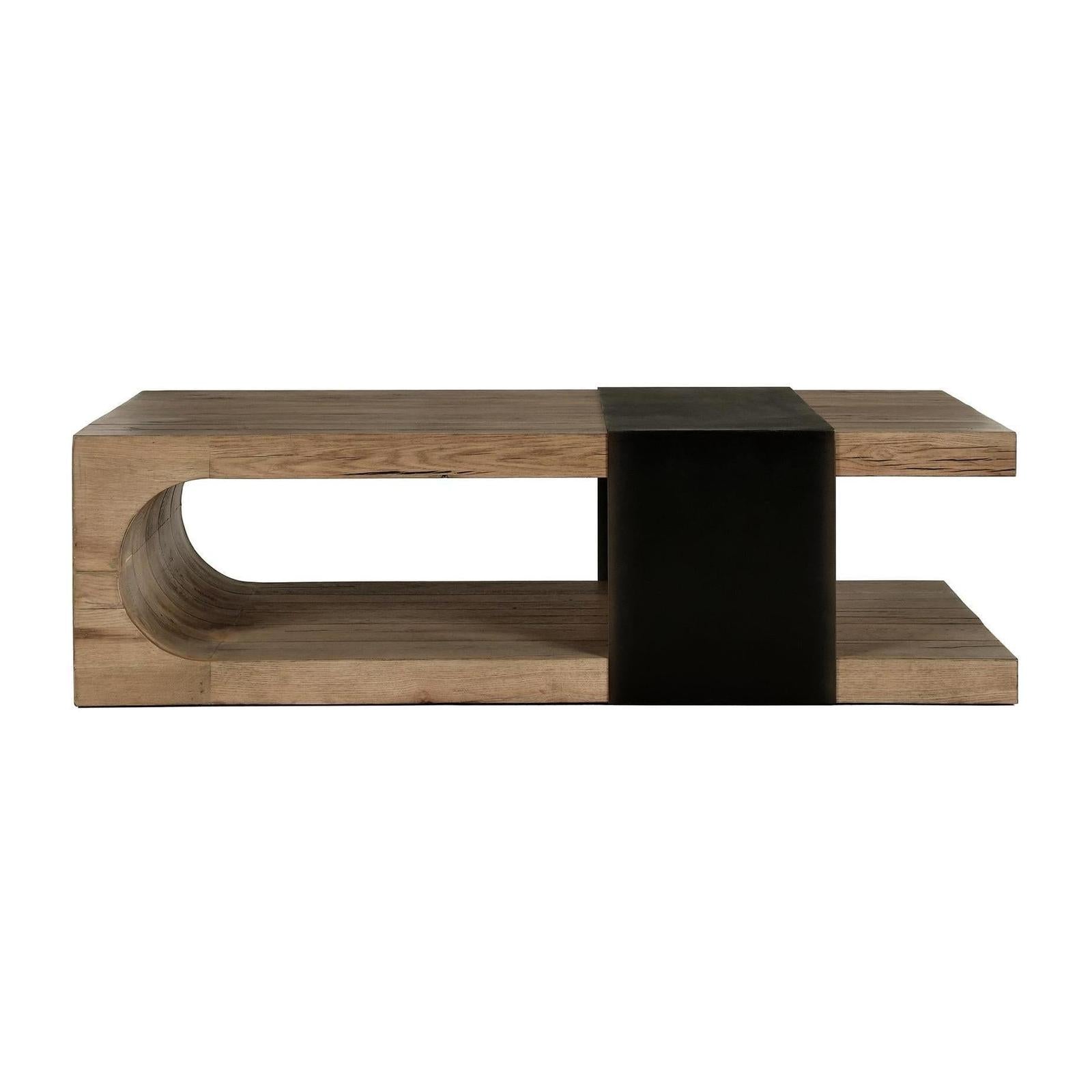 Classic Home Danica Solid Wood Rectangle Coffee Table
