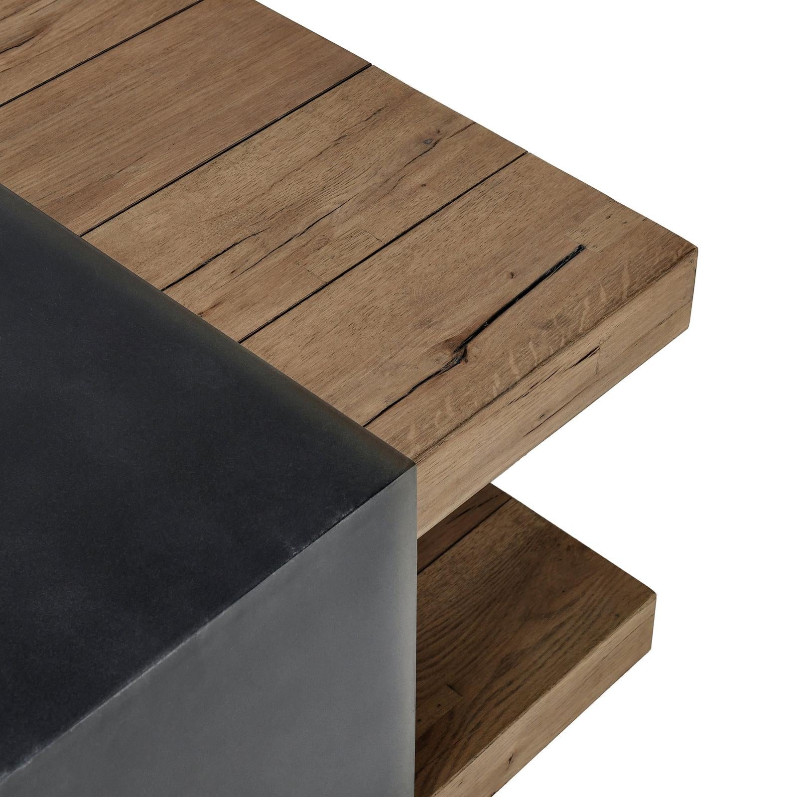 Classic Home Danica Solid Wood Rectangle Coffee Table