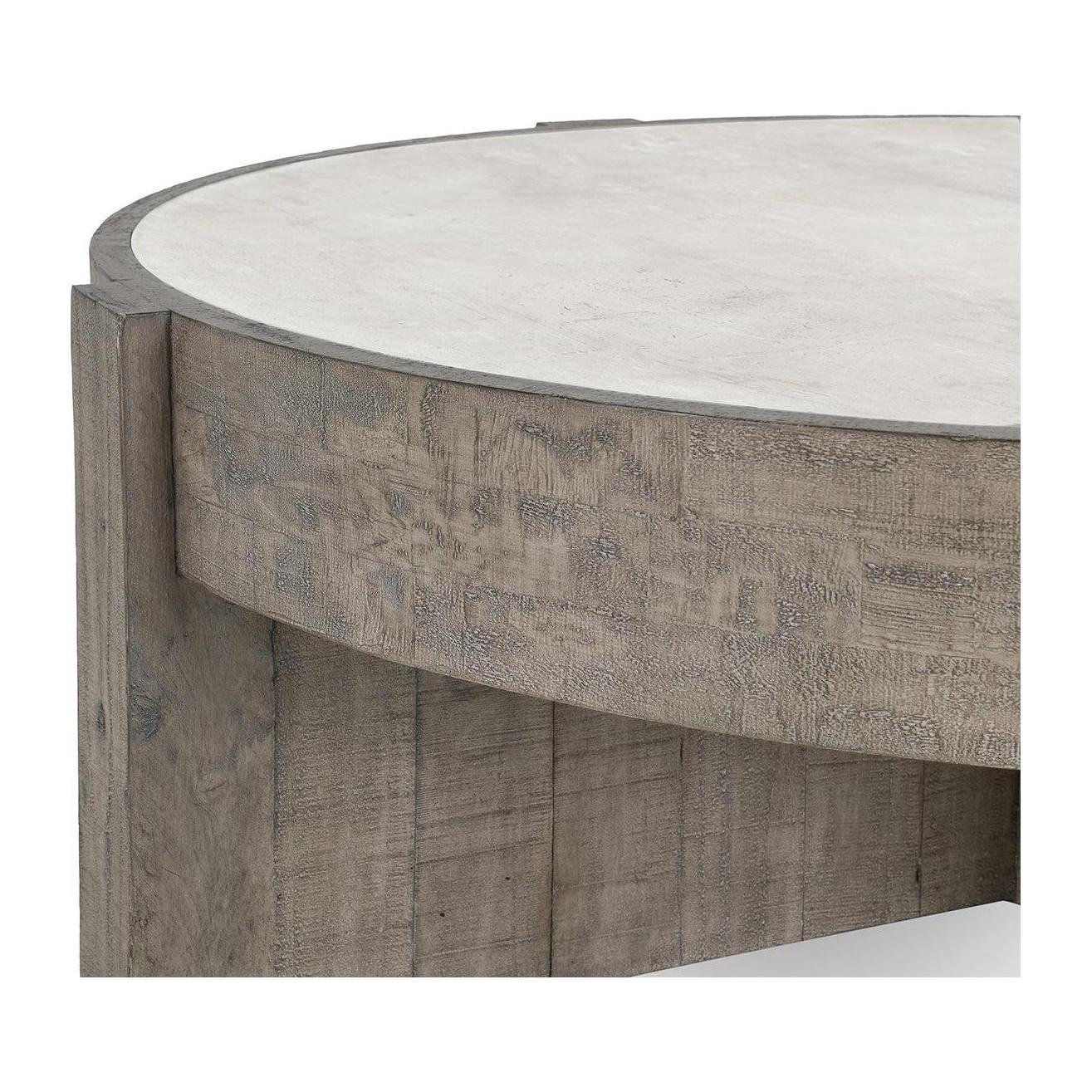 Classic Home Sonoma Solid Wood Round Coffee Table