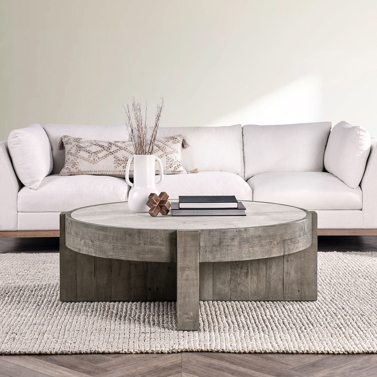 Classic Home Sonoma Solid Wood Round Coffee Table