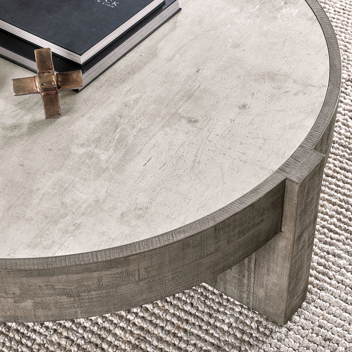 Classic Home Sonoma Solid Wood Round Coffee Table