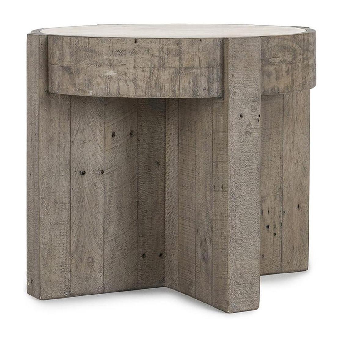 Classic Home Sonoma Solid Wood Round End Table