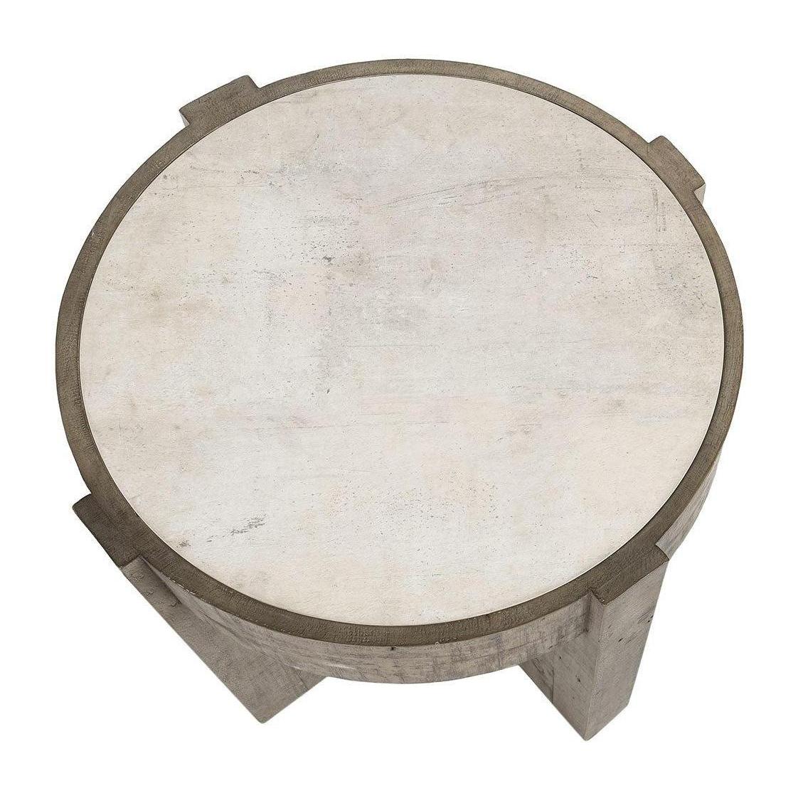 Classic Home Sonoma Solid Wood Round End Table