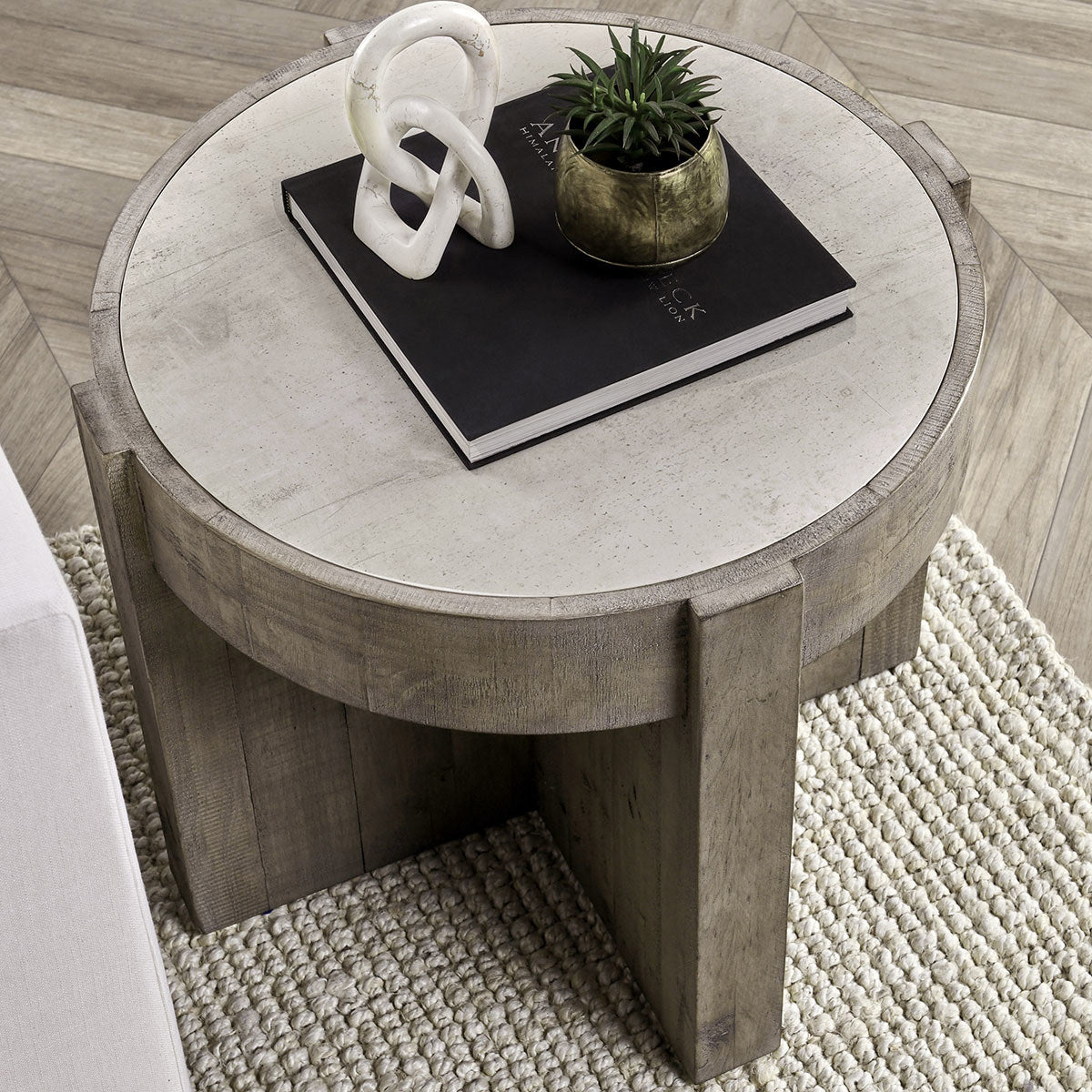 Classic Home Sonoma Solid Wood Round End Table