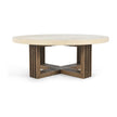 Classic Home Aspen Solid Wood Round Coffee Table