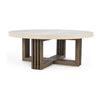 Classic Home Aspen Solid Wood Round Coffee Table