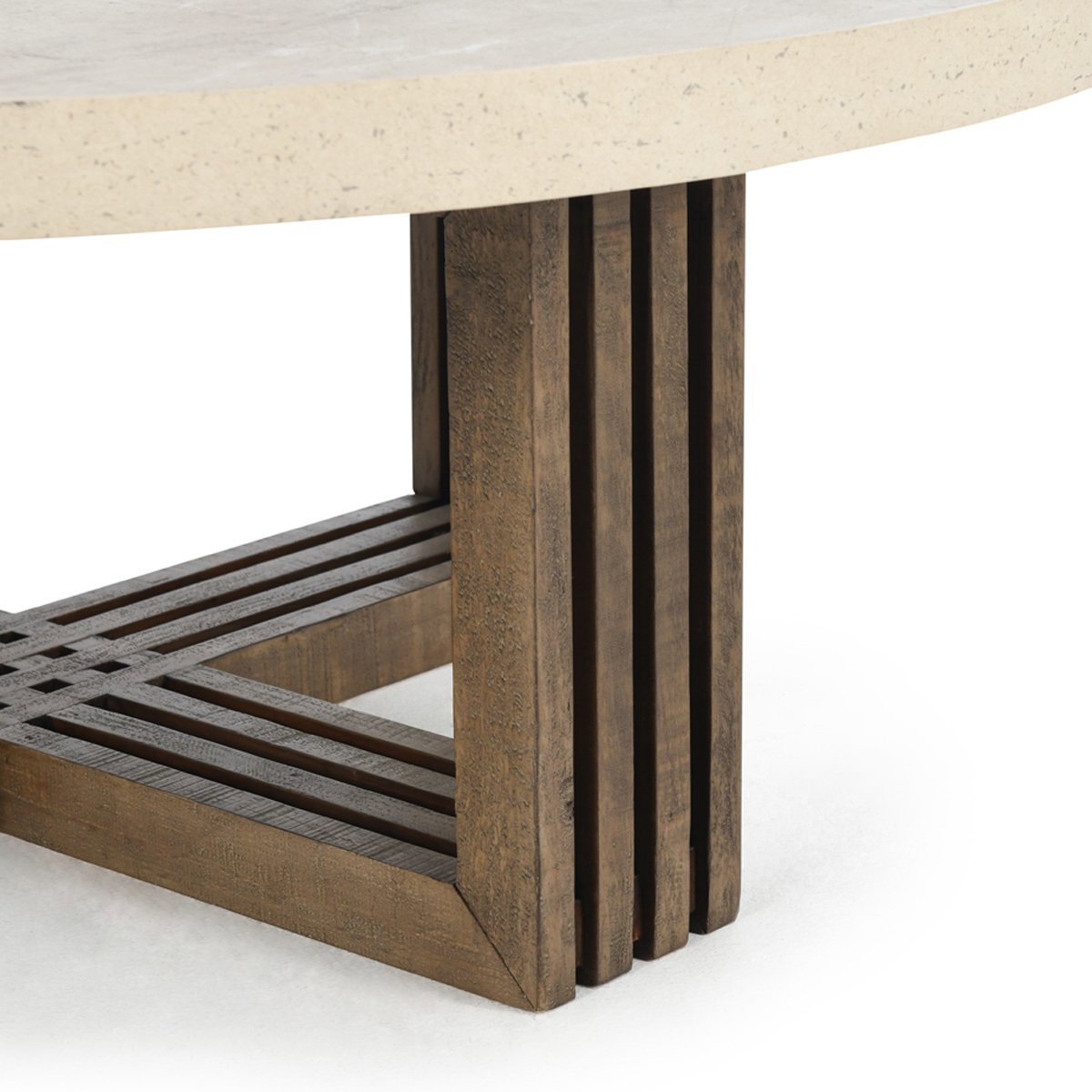 Classic Home Aspen Solid Wood Round Coffee Table